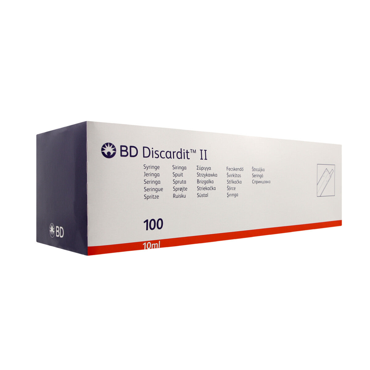 BD Discardit II 5ml Syringes x100