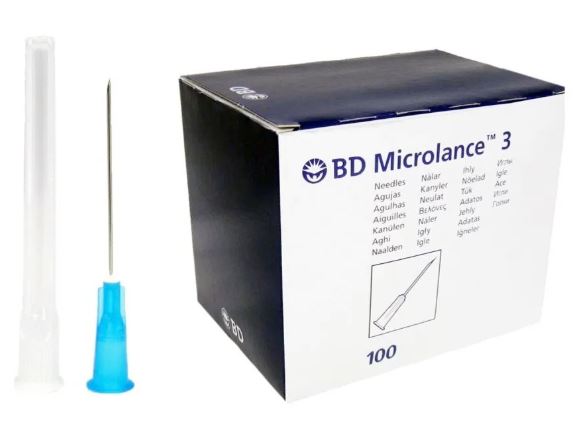 BD Microlance 3 Blue 23g x 30mm x100